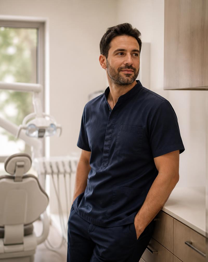 Dr. Rafael Monteiro em consultório da clínica Lumé